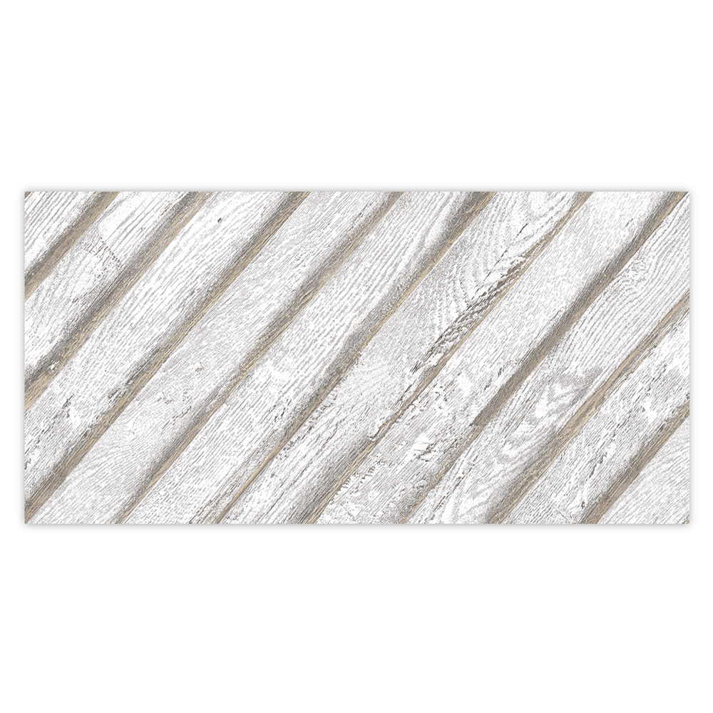 Panneau décoratif, Shiplap/Orleans, 48 x 96, blanc de MURdesign